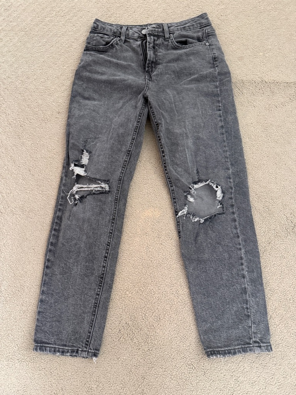 Wild Fable Classic High-Rise Distressed Women's Jeans - Washed Black